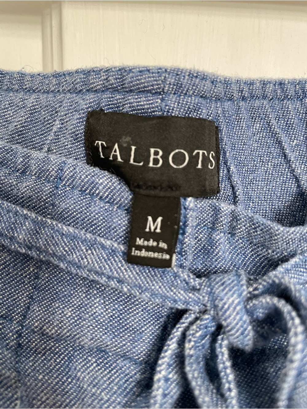 Talbots Blue Drawstring Cargo Pants - Picture 3 of 4